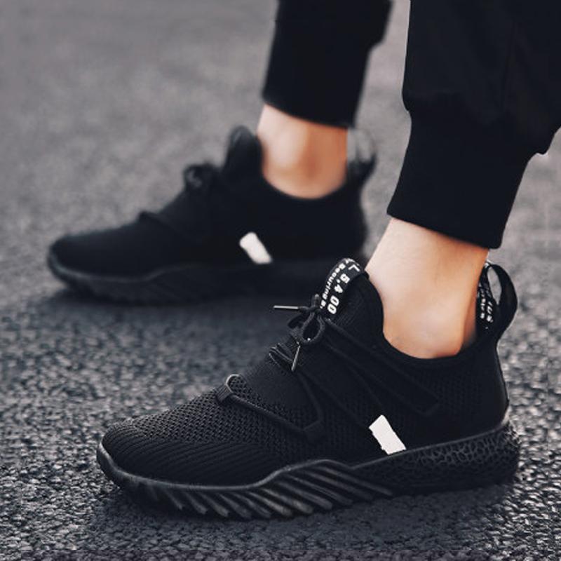 Breathable Mesh Lace Up Men's Sneakers