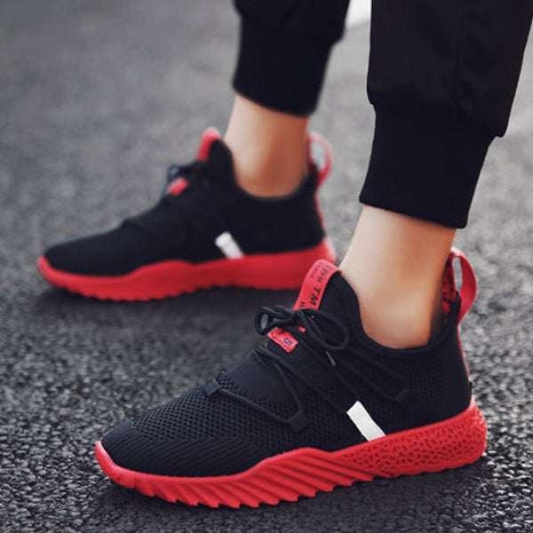 Breathable Mesh Lace Up Men's Sneakers