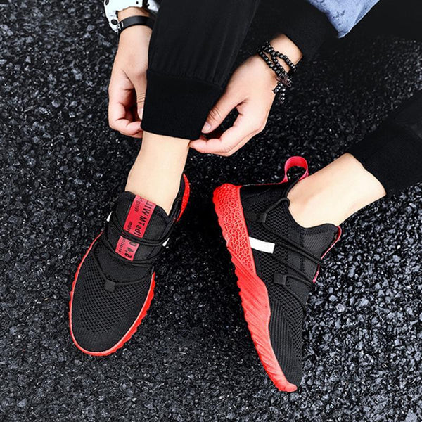 Breathable Mesh Lace Up Men's Sneakers