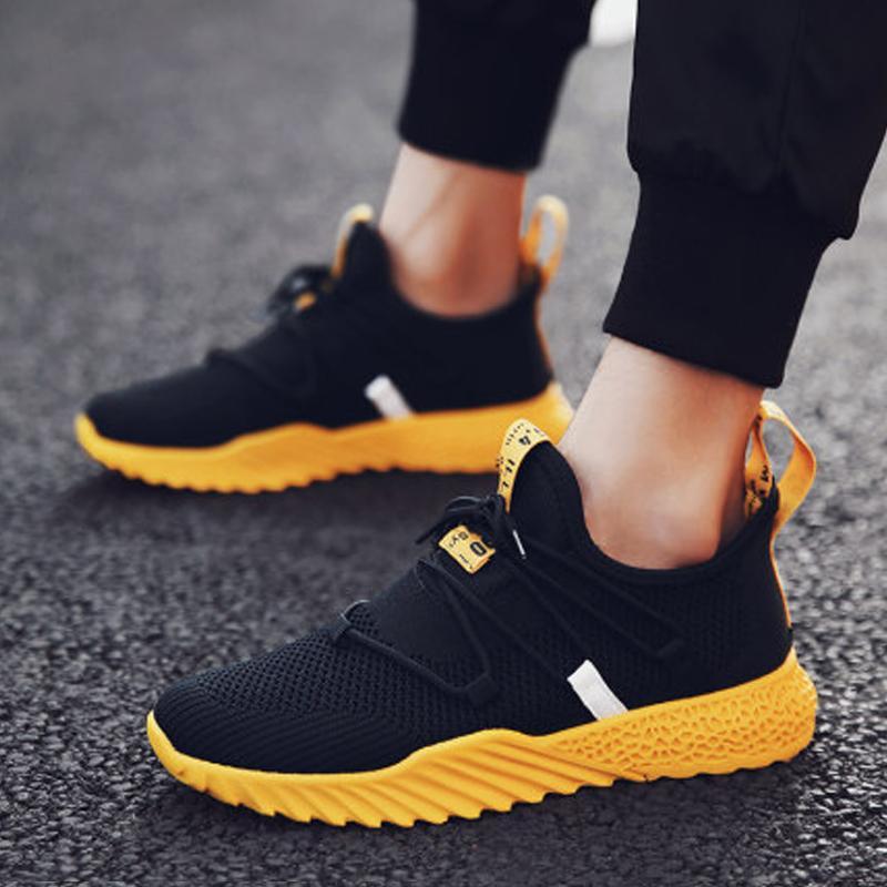 Breathable Mesh Lace Up Men's Sneakers