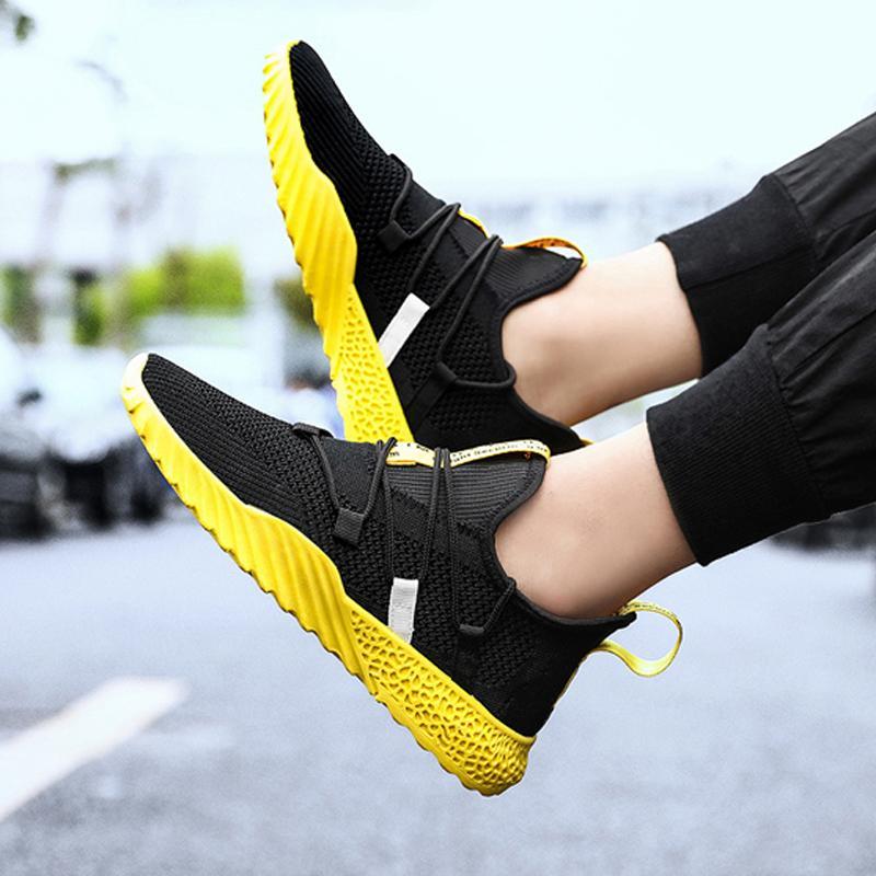 Breathable Mesh Lace Up Men's Sneakers