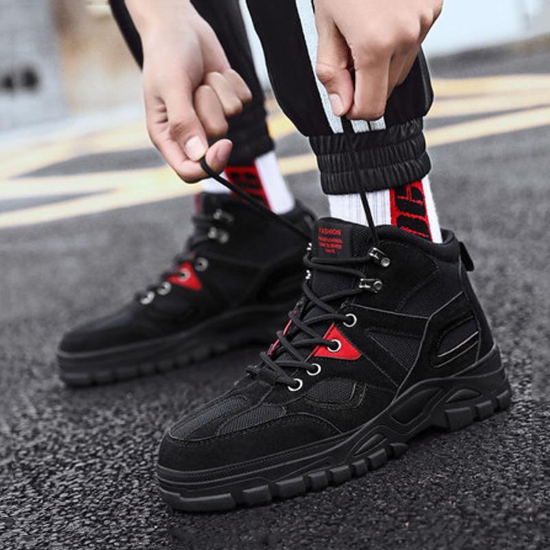 Leather Lace Up Men's Boots