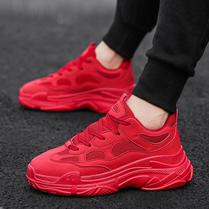 Mesh Lace Up Men's Sneakers