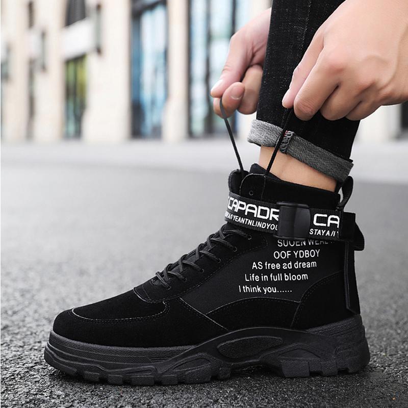 Leather Lace Up Men's Boots