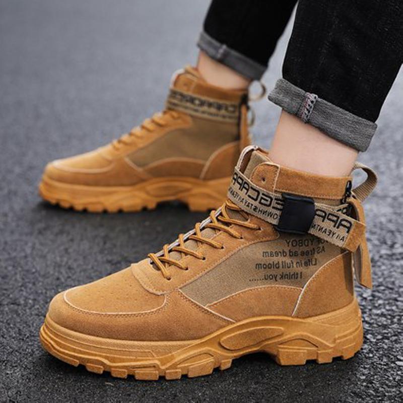 Leather Lace Up Men's Boots