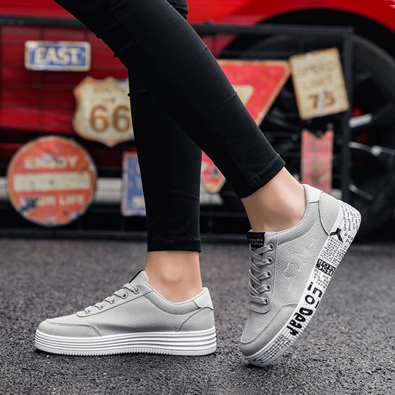 Casual Canvas Cloth Lace Up Men's Sneakers