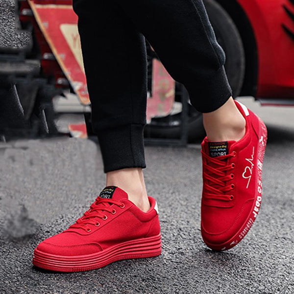 Casual Canvas Cloth Lace Up Men's Sneakers