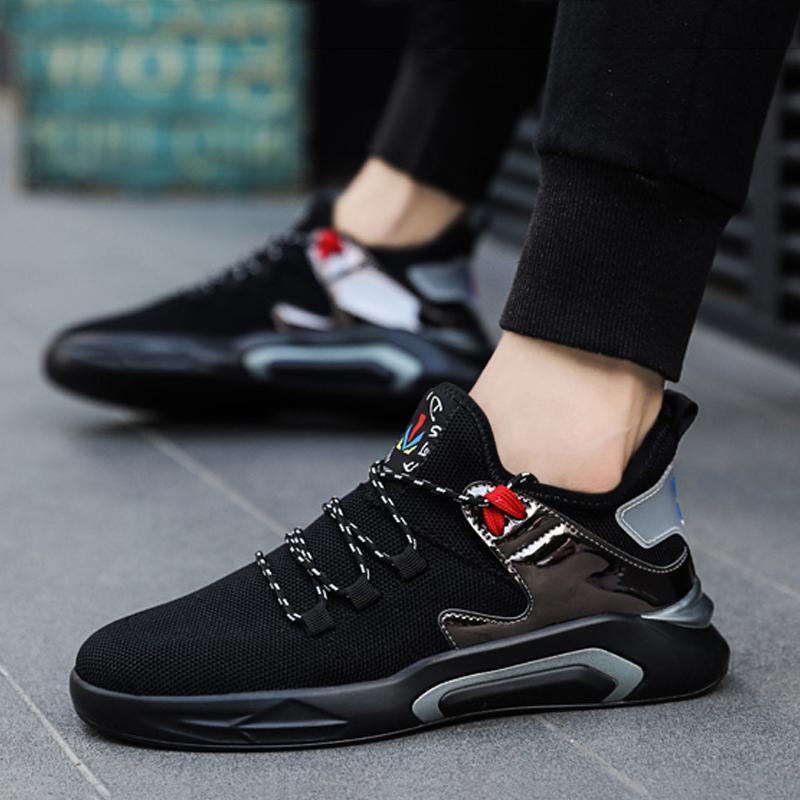 Leather Lace Up Men's Sneakers