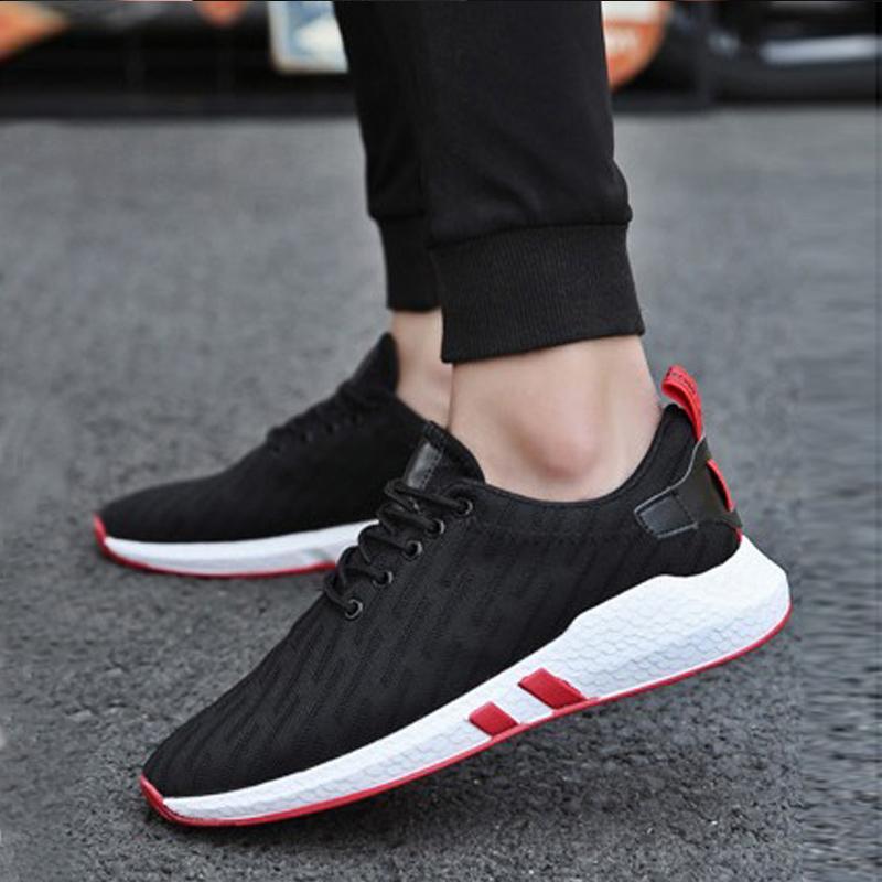 Breathable Mesh Lace Up Men's Sneakers