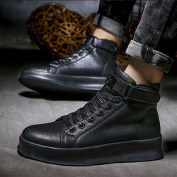 Leather Lace Up Men's Boots