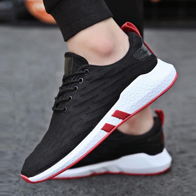 Breathable Mesh Lace Up Men's Sneakers