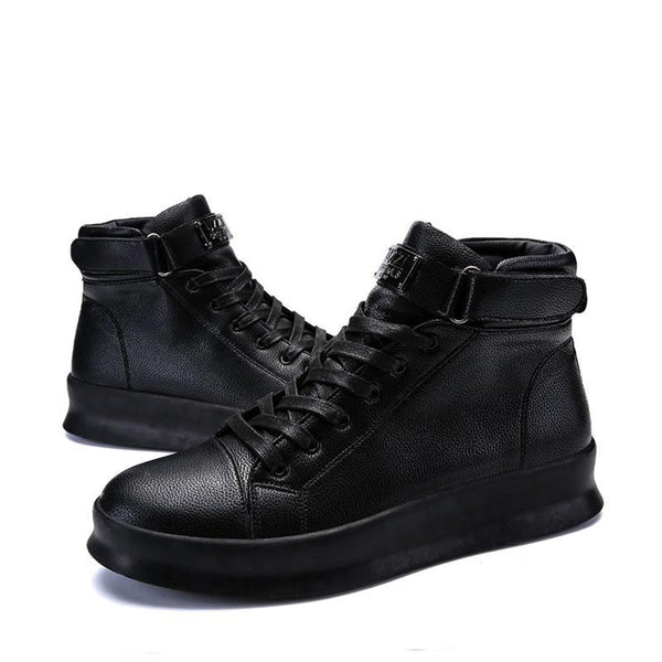 Leather Lace Up Men's Boots