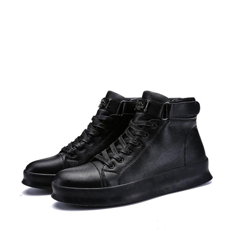 Leather Lace Up Men's Boots