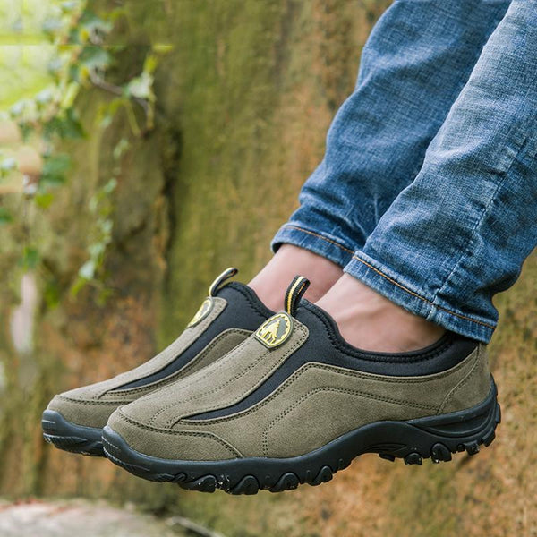 Breathable Suede Slip On Men's Outdoor Shoes
