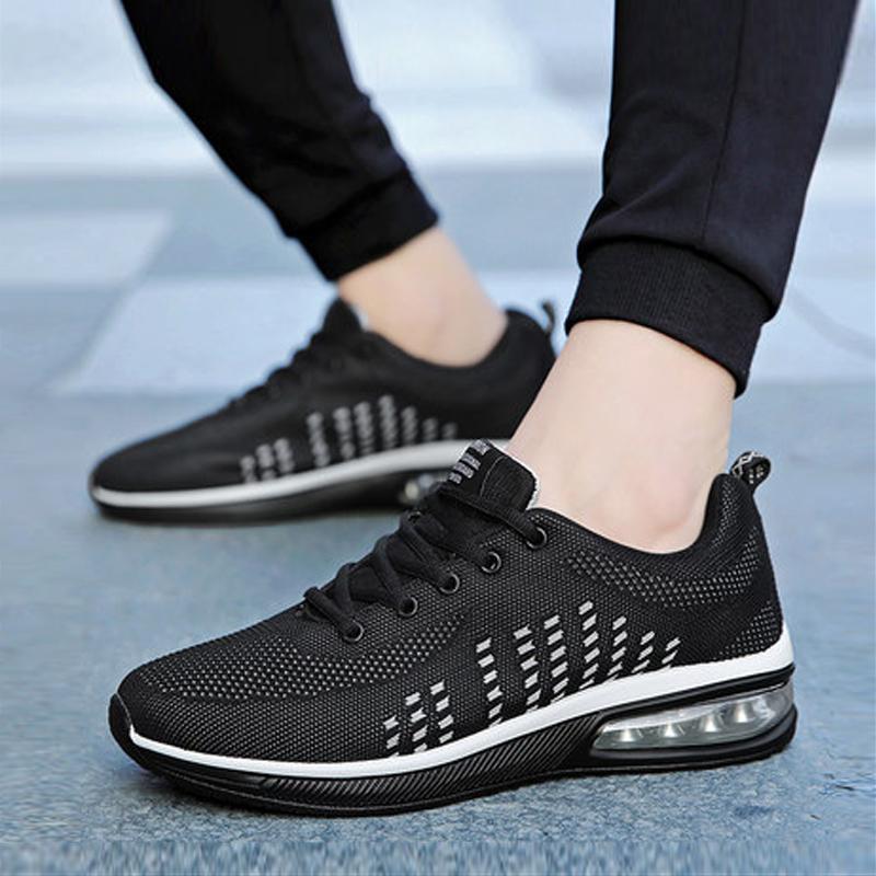 Trendy Mesh Lace Up Men's Sneakers