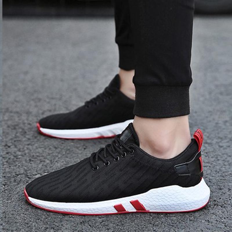 Breathable Mesh Lace Up Men's Sneakers