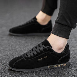 Leather Lace Up Men's Sneakers