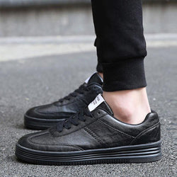 Leather Lace Up Men's Sneakers