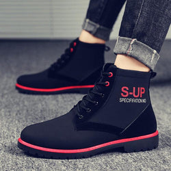 Leather Lace Up Men's Boots