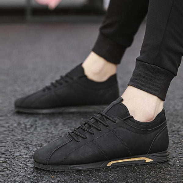 Leather Lace Up Men's Sneakers