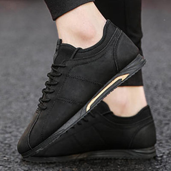 Leather Lace Up Men's Sneakers