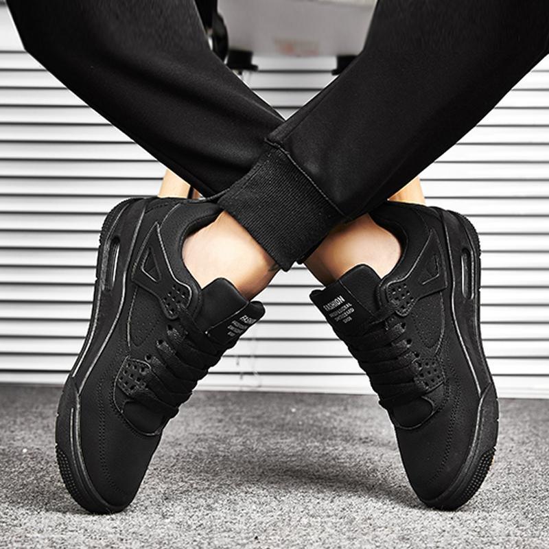 Leather Lace Up Men's Sneakers