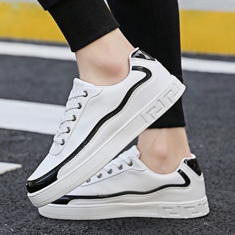 Leather Lace Up Men's Sneakers