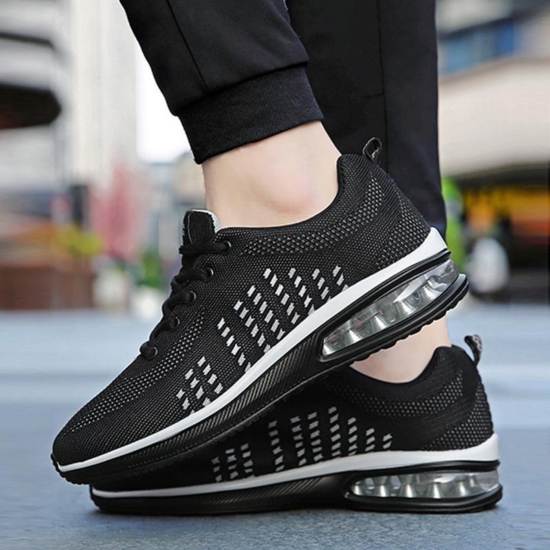 Trendy Mesh Lace Up Men's Sneakers