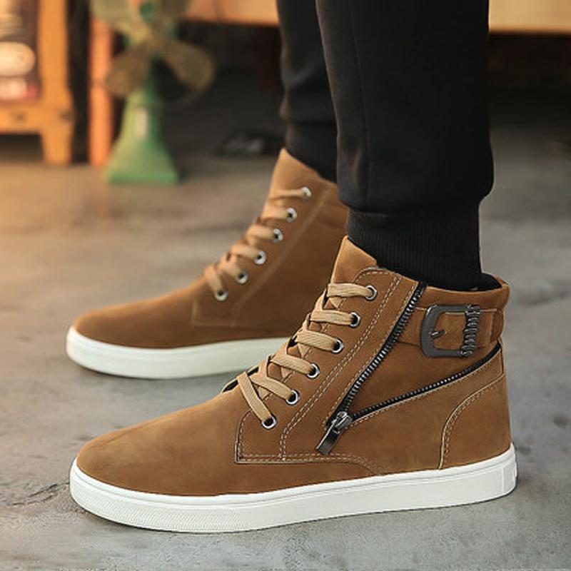 Suede Lace Up Cold Protection Men's Boots