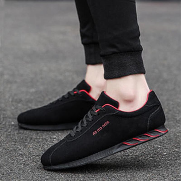 Suede Lace Up Men's Sneakers