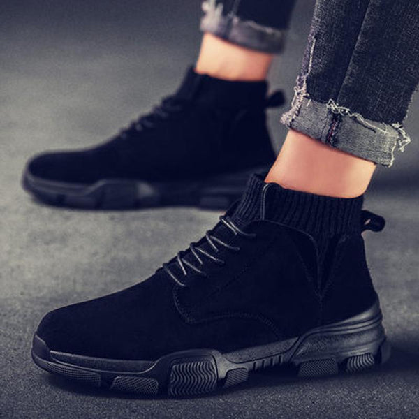 Suede Lace Up Men's Boots