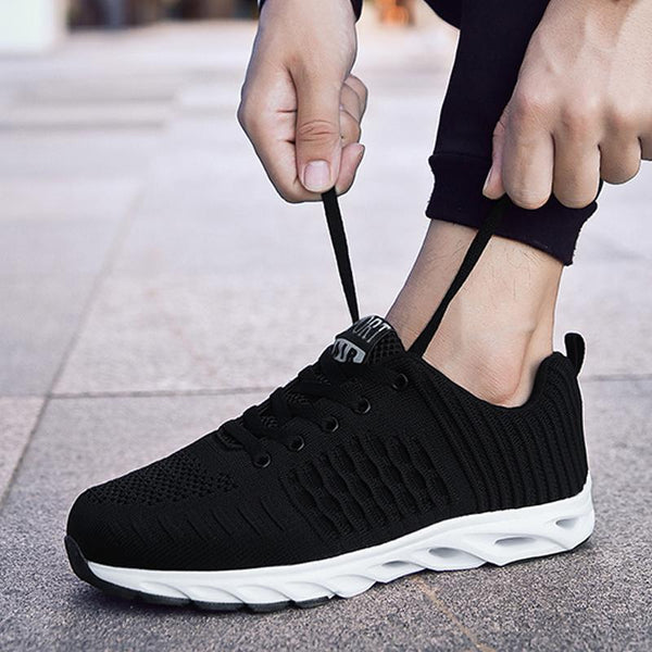 Leather Lace Up Men's Sneakers