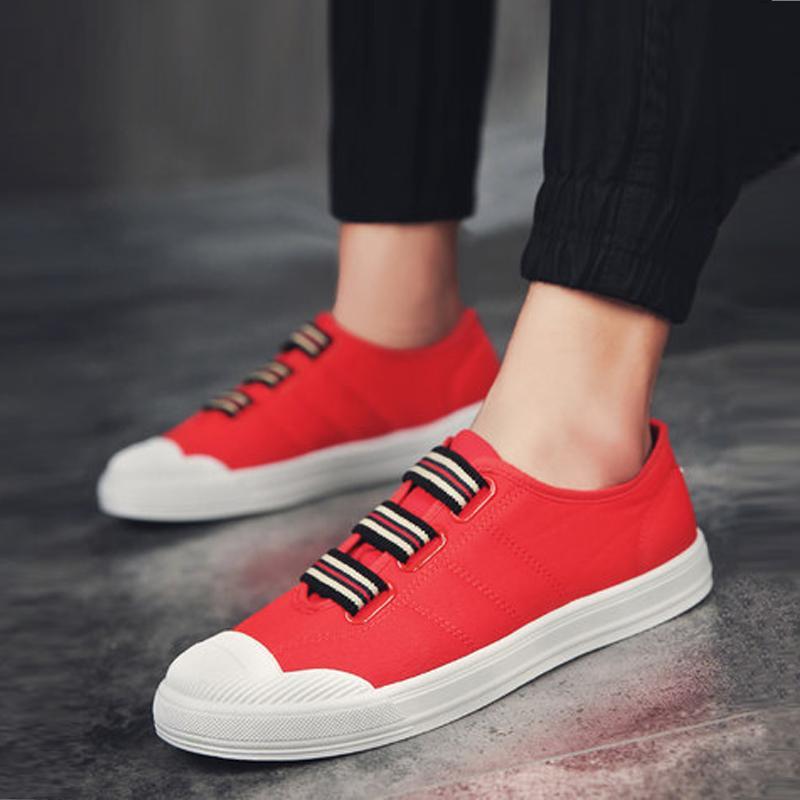 Canvas Cloth Lace Up Men's Sneakers