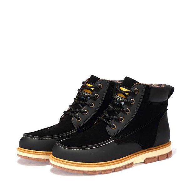 Leather Lace Up Men's Boots