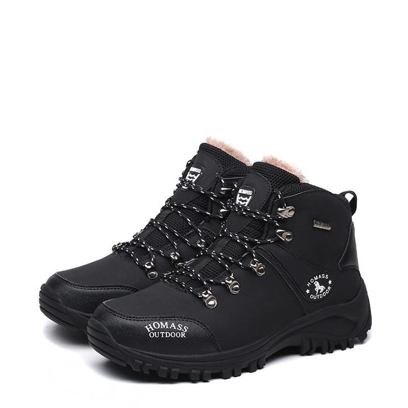 Leather Lace Up Water-proof Men's Boots