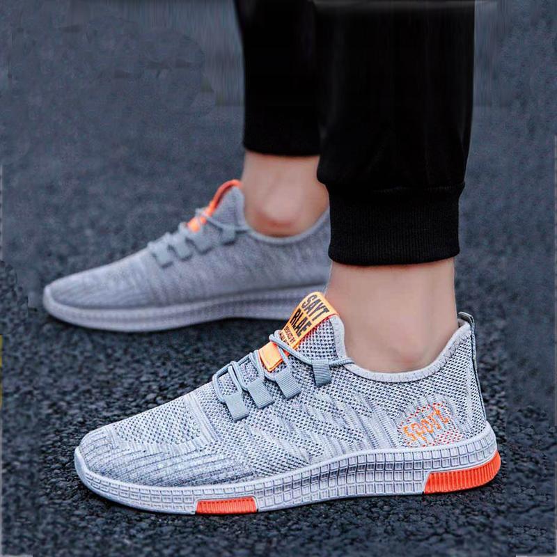 Mesh Breathable Lace Up Men's Sneakers