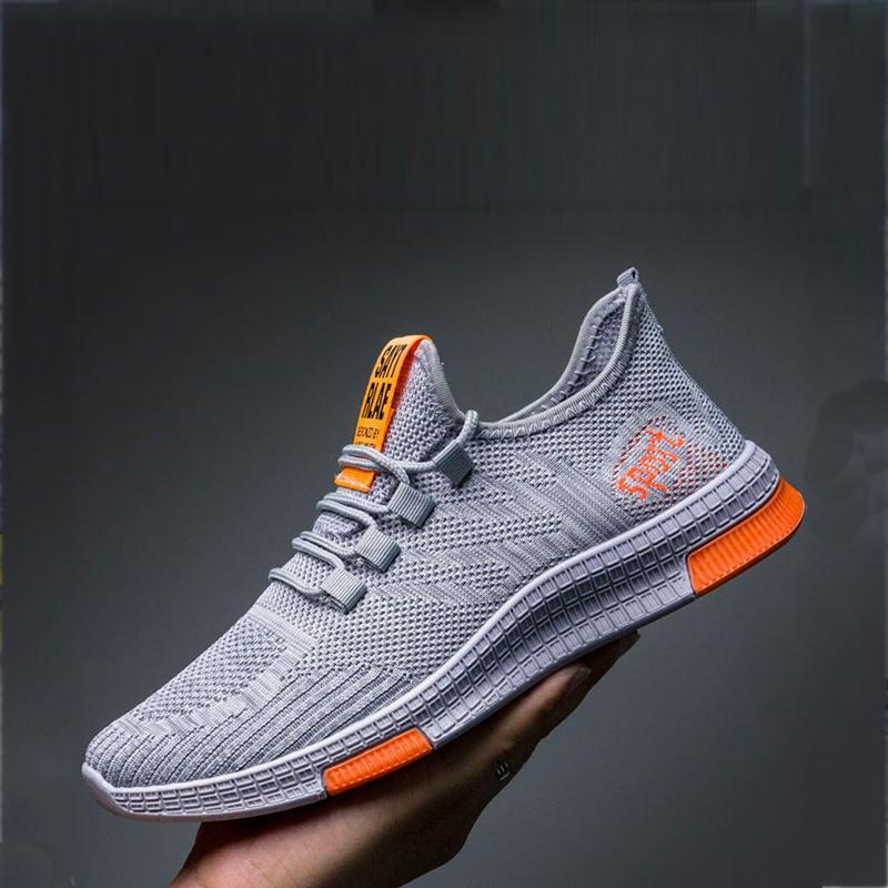 Mesh Breathable Lace Up Men's Sneakers