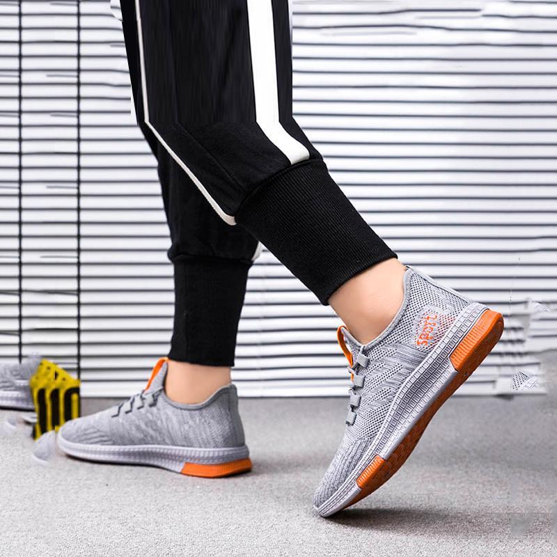 Mesh Breathable Lace Up Men's Sneakers