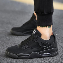 Leather Lace Up Men's Sneakers