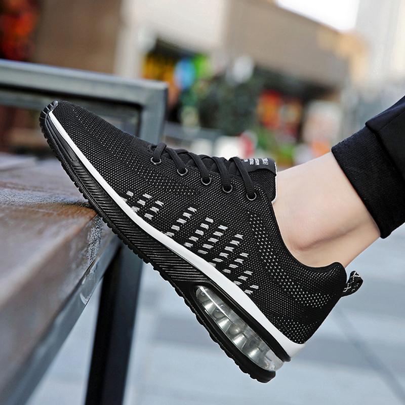 Trendy Mesh Lace Up Men's Sneakers