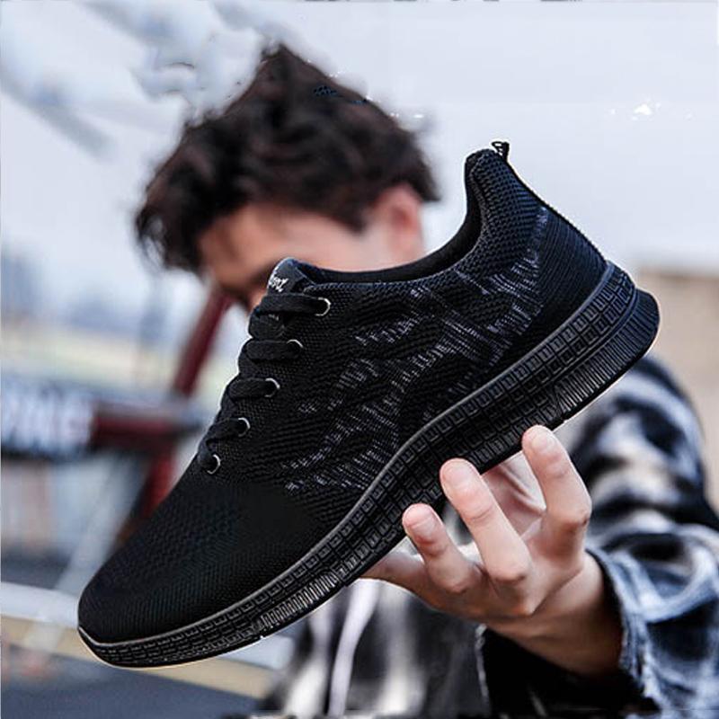 Mesh Breathable Lace Up Men's Sneakers