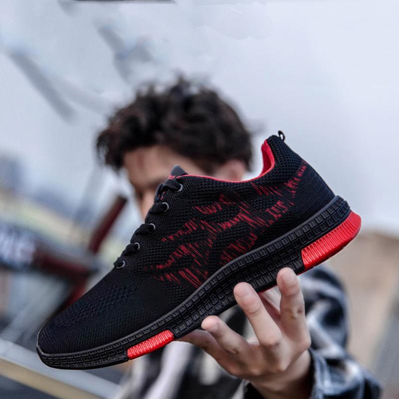 Mesh Breathable Lace Up Men's Sneakers