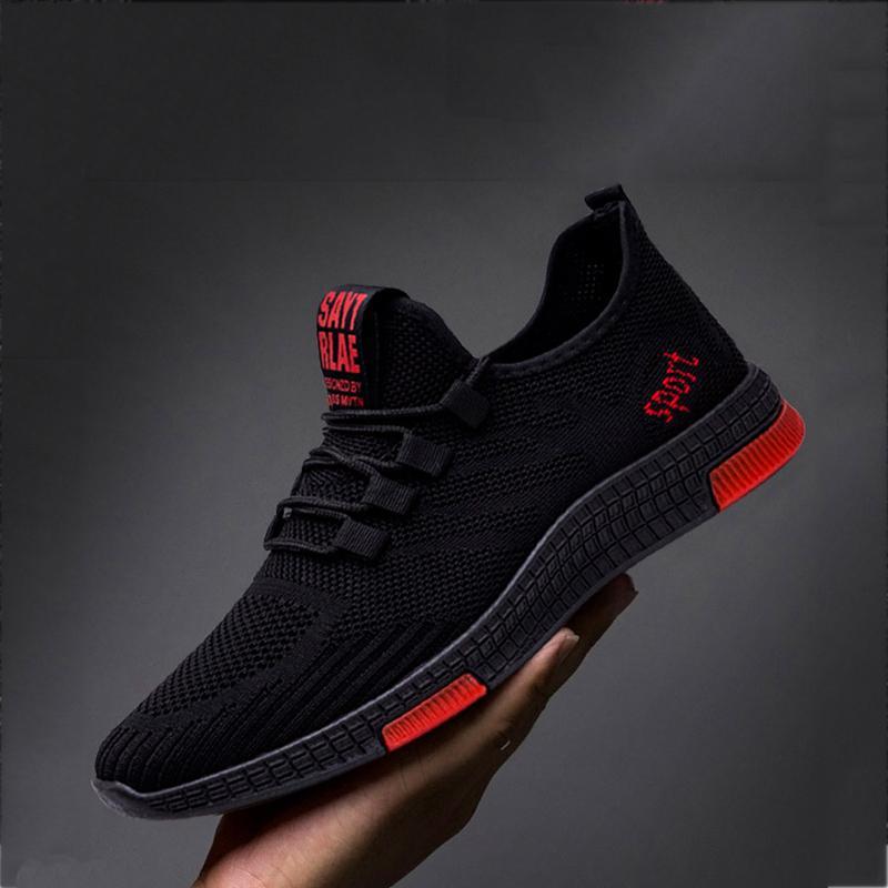 Mesh Breathable Lace Up Men's Sneakers