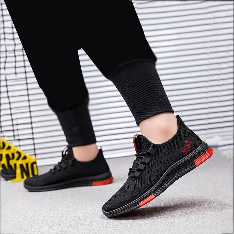 Mesh Breathable Lace Up Men's Sneakers