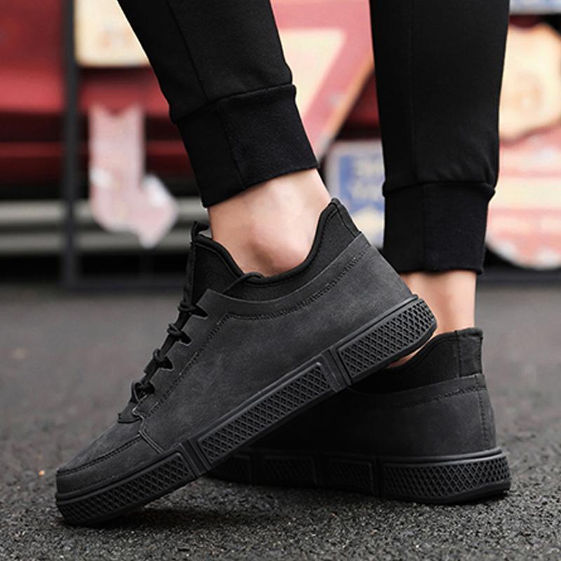 Suede Lace Up Men's Sneakers