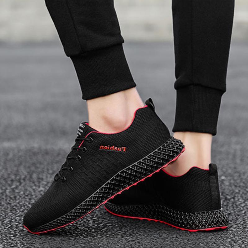 Mesh Lace Up Breathable Men's Sneakers