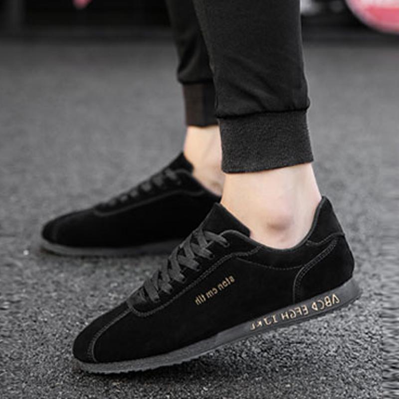 Leather Lace Up Men's Sneakers