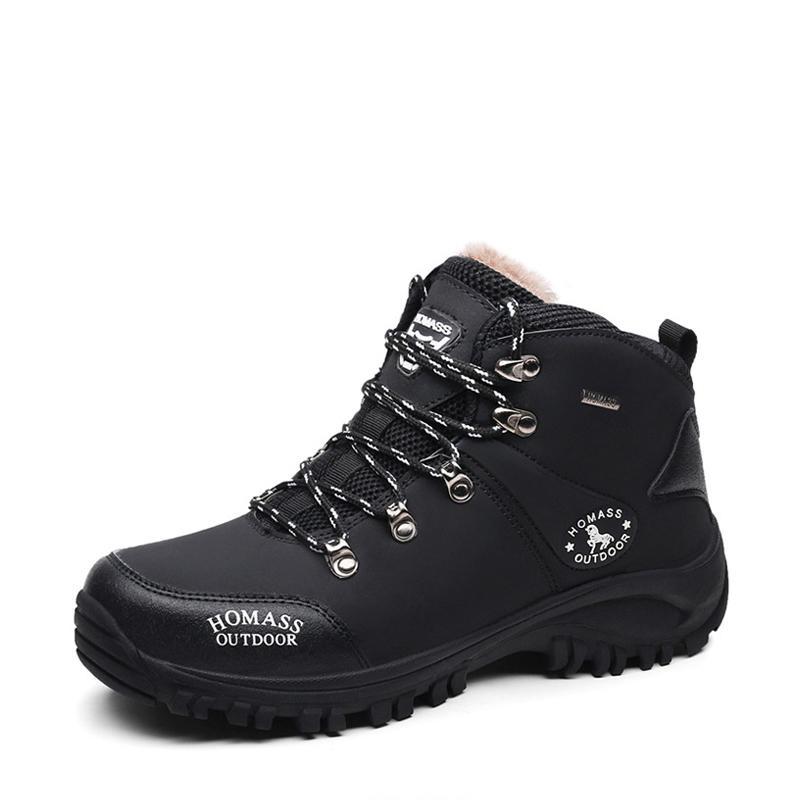 Leather Lace Up Water-proof Men's Boots