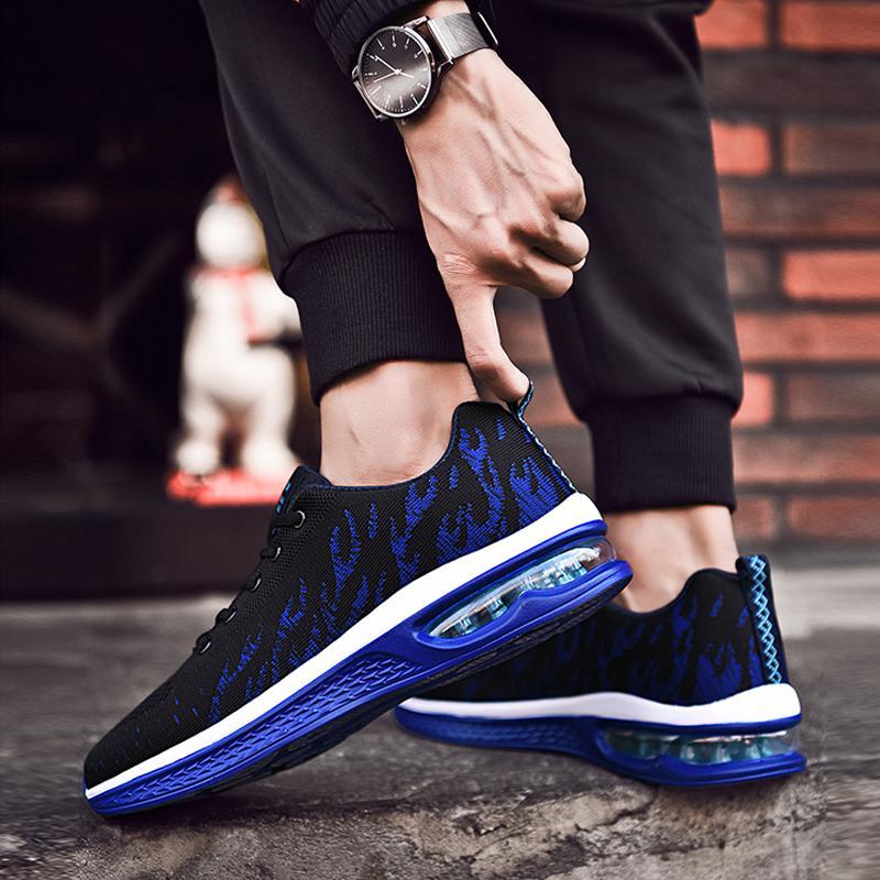 Fashion Mesh Lace Up Men's Sneakers