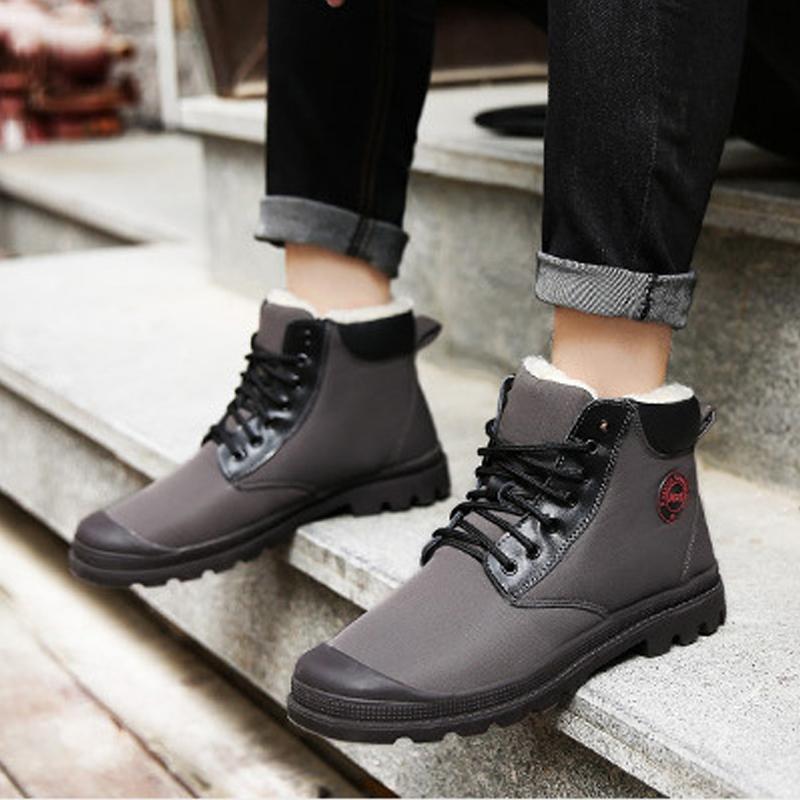 Waterproof Lace Up Men's Boots